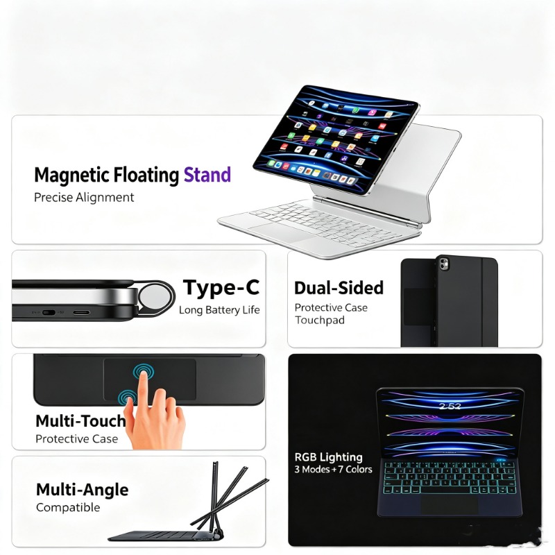 Keyboard Case for iPad 11th 20 - огляд і ціна Bluetooth Trackpad